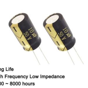 خازن Capacitor Electrolit 10UF 50V 4*7 Dip Black