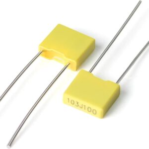 خازن Capacitor Electrolit 100NF  100V M YELLOW