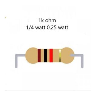 مقاومت  1K 0.25W DIP