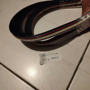 کابل فلت 6رشته رنگی 24AWG